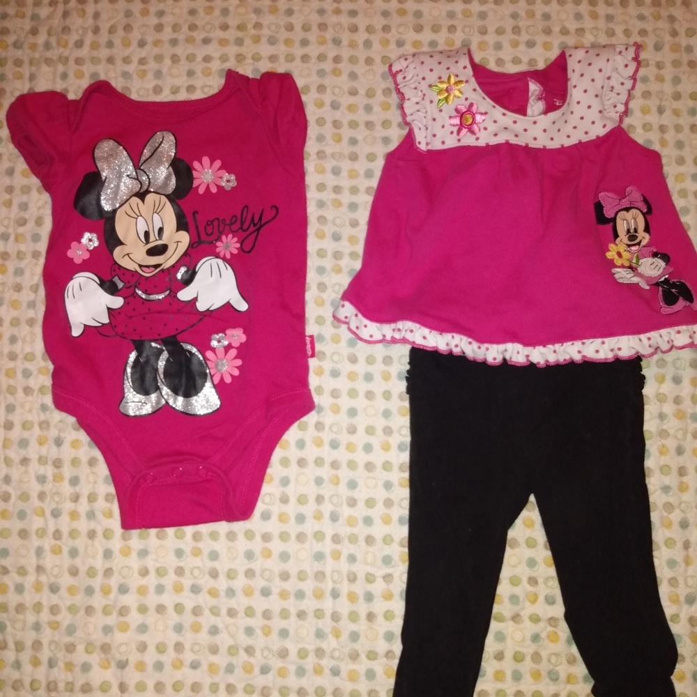 Baby girl 6-9 month Disney outfits